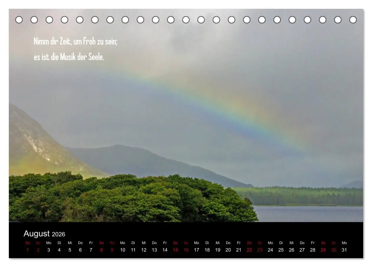 Bild: 9783457882672 | Irland - Irische Segenswünsche (Tischkalender 2026 DIN A5 quer),...