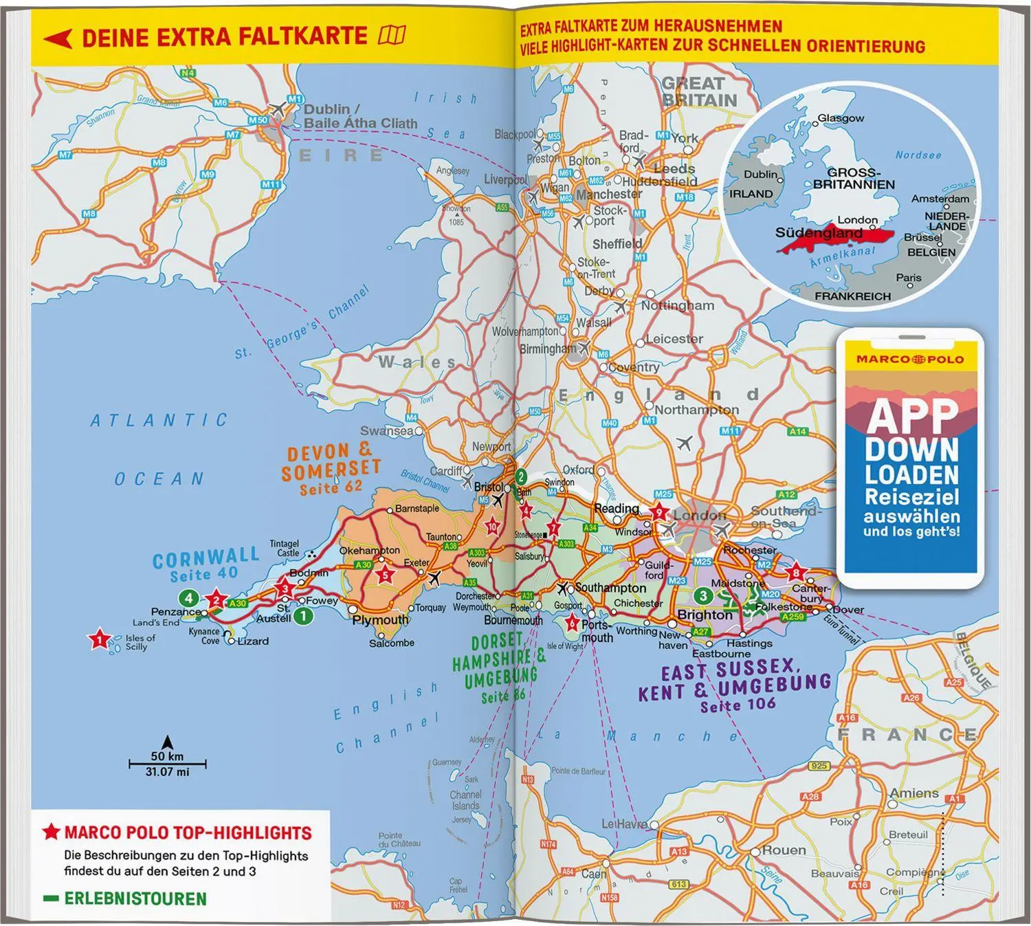 Bild: 9783829742672 | MARCO POLO Reiseführer Südengland, Cornwall bis Kent | Michael Pohl