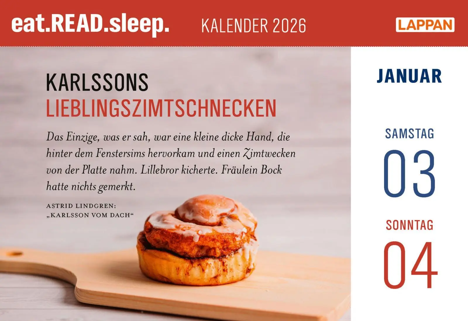 Bild: 9783830322672 | eat.READ.sleep Tageskalender 2026 | Kalender | 640 S. | Deutsch | 2026