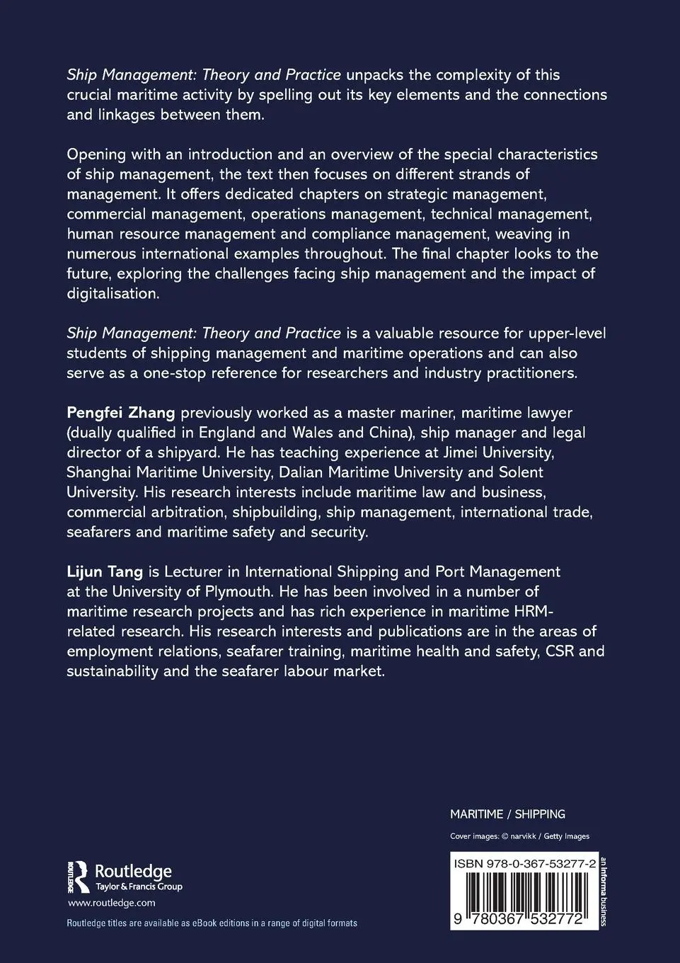 Rückseite: 9780367532772 | Ship Management | Theory and Practice | Pengfei Zhang (u. a.) | Buch