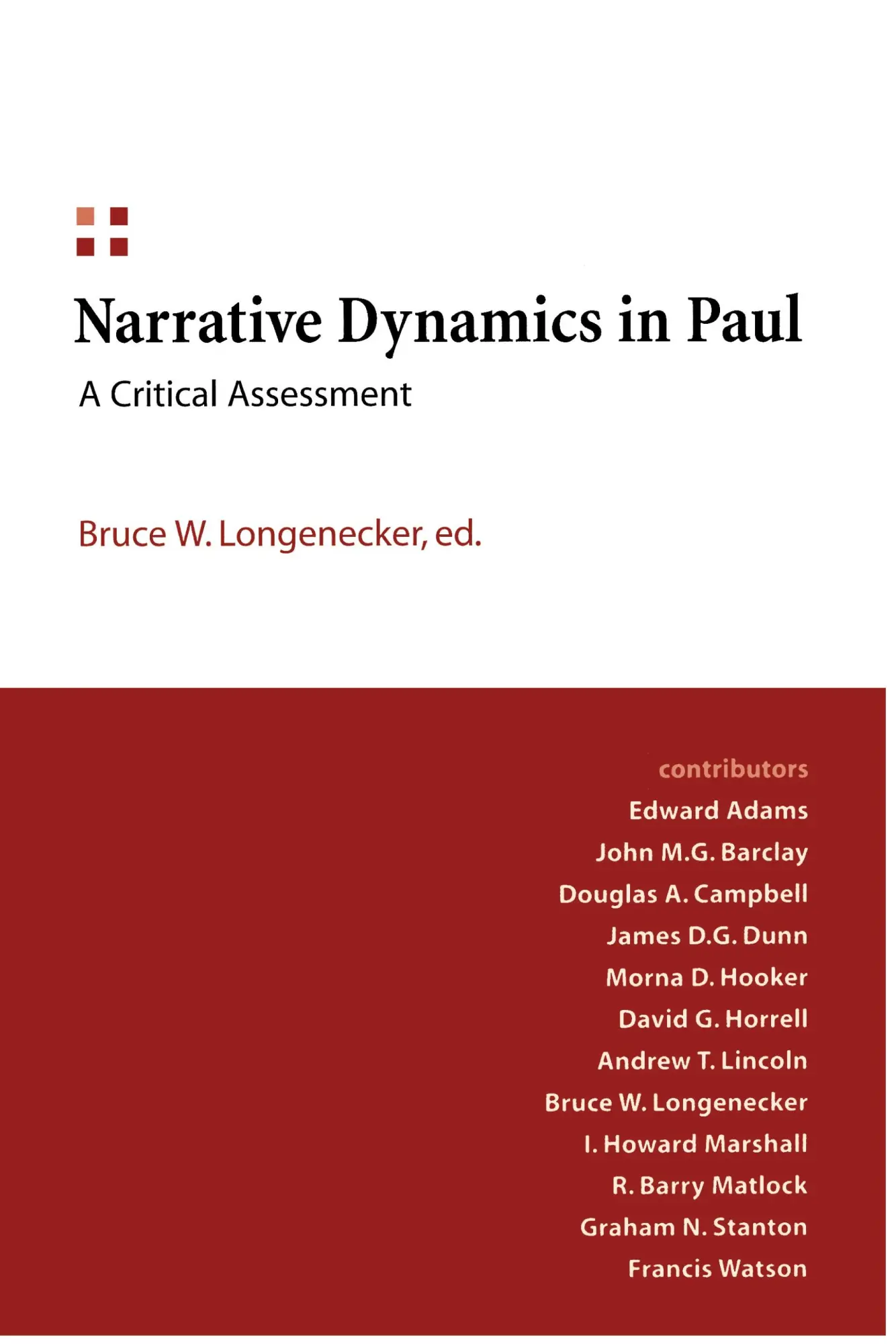 Cover: 9780664222772 | Narrative Dynamics in Paul | A Critical Assessment | Longenecker