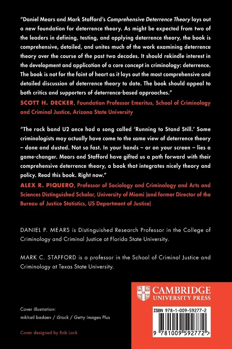 Rückseite: 9781009592772 | Comprehensive Deterrence Theory | Daniel P. Mears (u. a.) | Buch