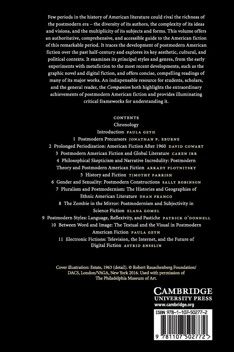Rückseite: 9781107502772 | The Cambridge Companion to Postmodern American Fiction | Paula Geyh