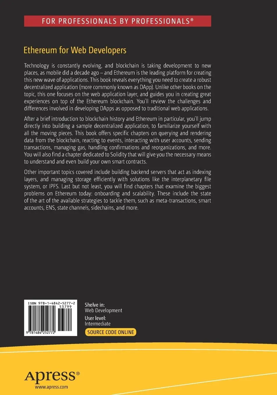 Rückseite: 9781484252772 | Ethereum for Web Developers | Santiago Palladino | Taschenbuch | xxi