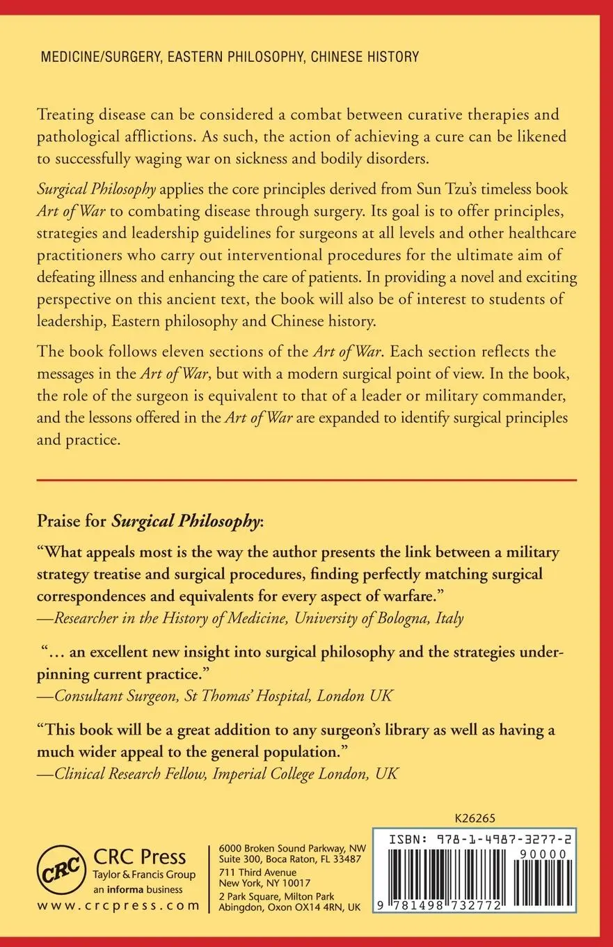 Rückseite: 9781498732772 | Surgical Philosophy | Hutan Ashrafian | Taschenbuch | Englisch | 2015