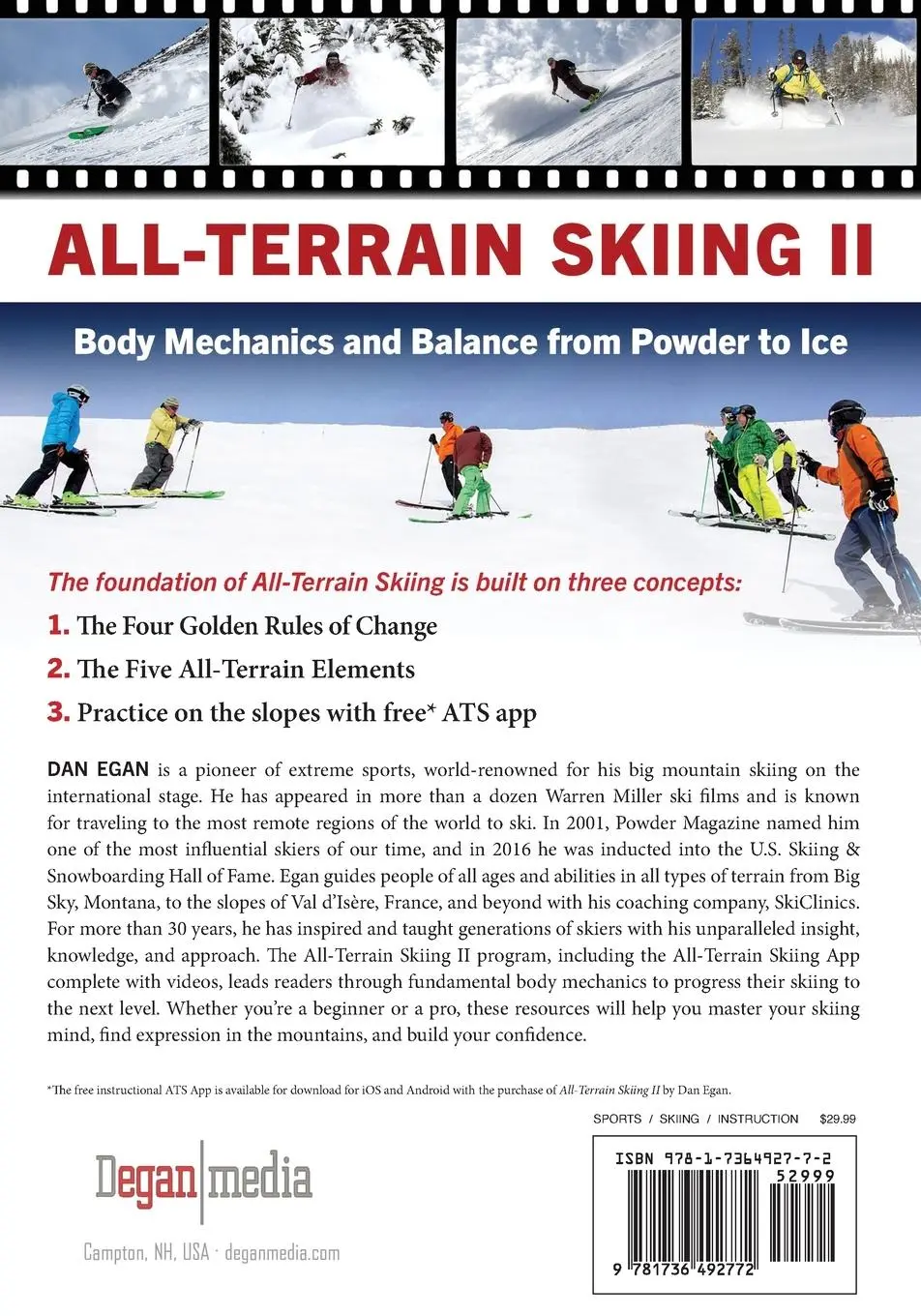 Rückseite: 9781736492772 | All-Terrain Skiing II | Body Mechanics and Balance from Powder to Ice