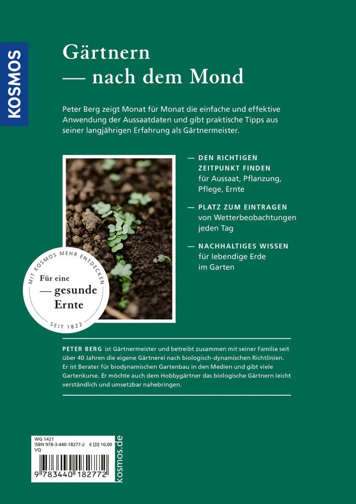 Bild: 9783440182772 | Kosmos Aussaattage 2026 | Die Kraft des Mondes für Ihren Garten | Berg
