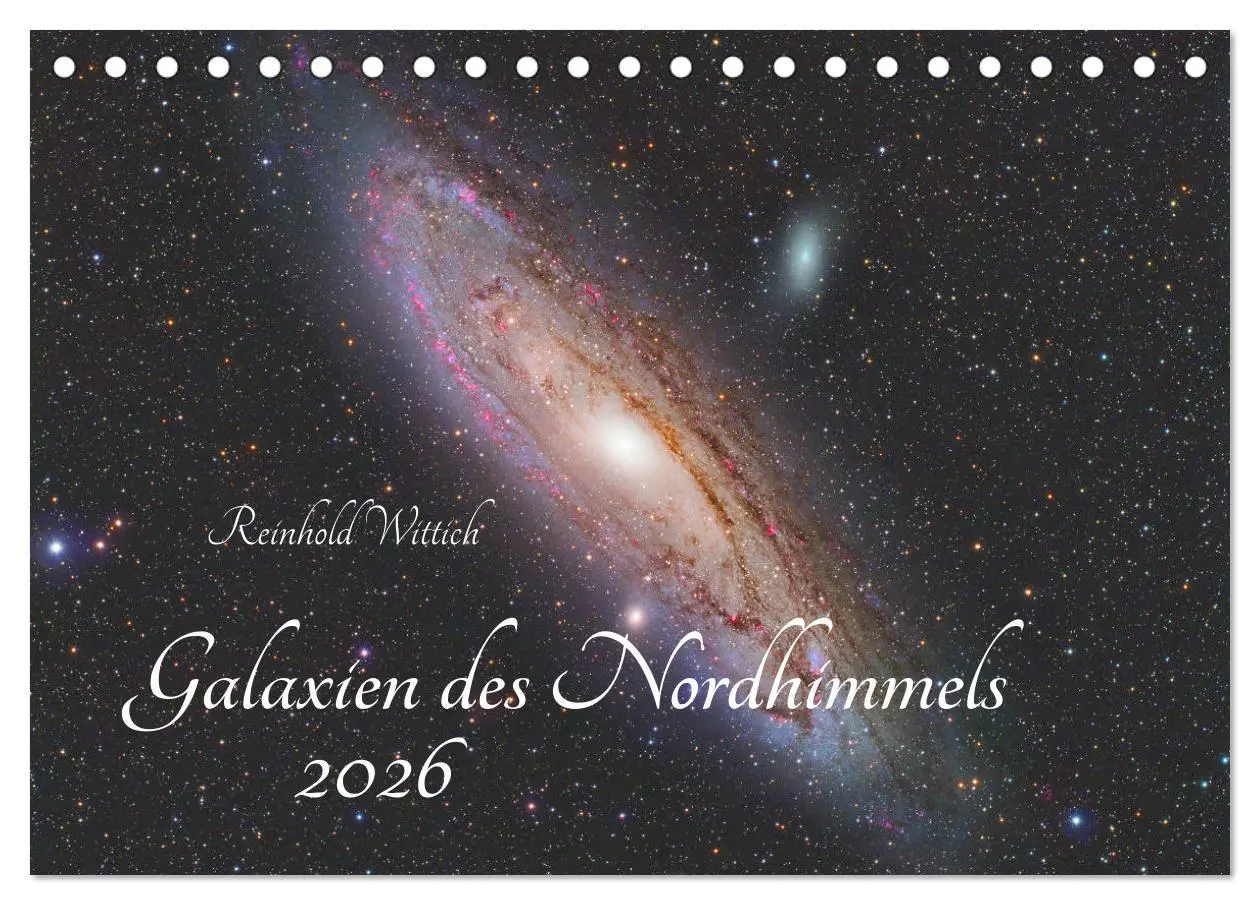 Cover: 9783457872772 | Galaxien des Nordhimmels (Tischkalender 2026 DIN A5 quer), CALVENDO...