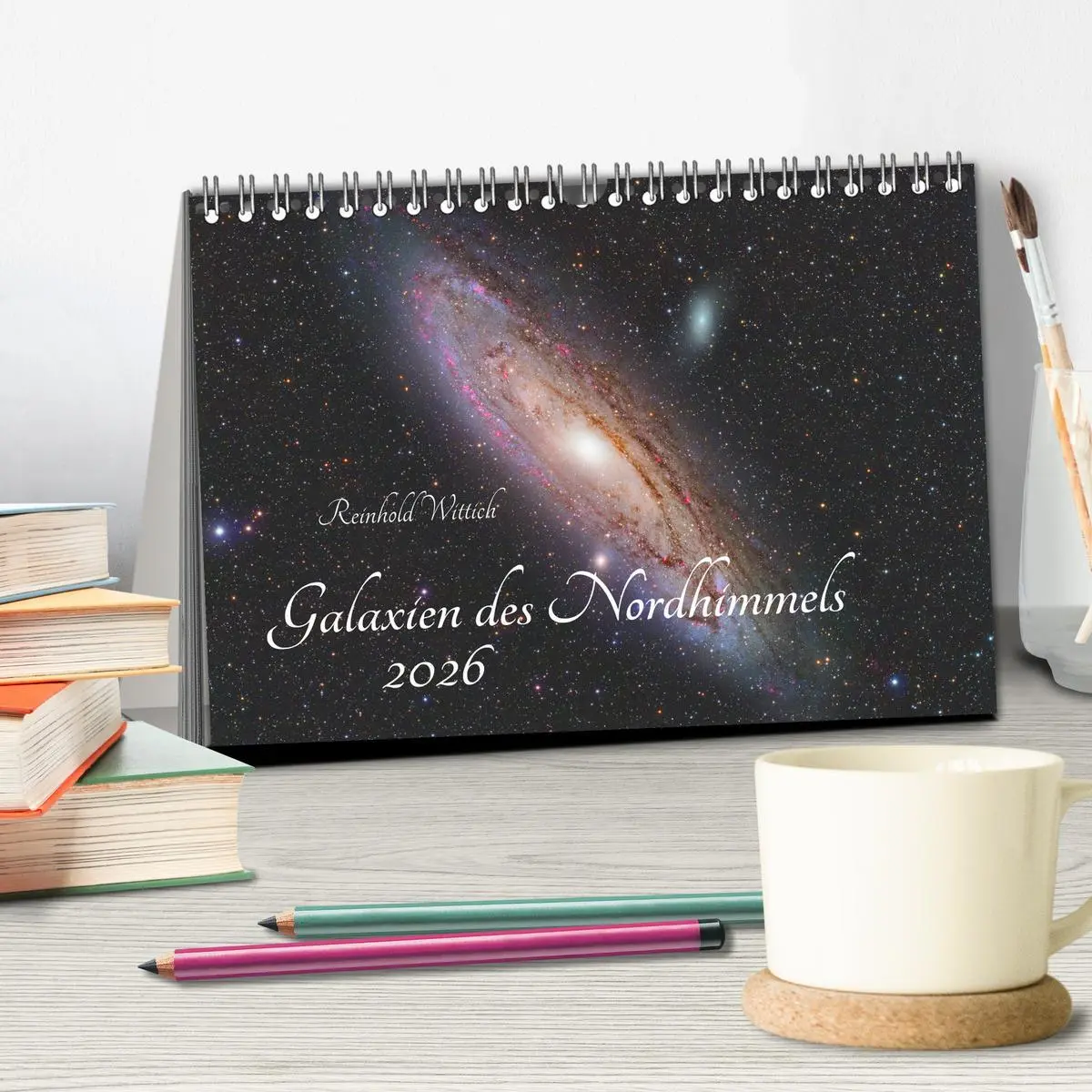 Bild: 9783457872772 | Galaxien des Nordhimmels (Tischkalender 2026 DIN A5 quer), CALVENDO...