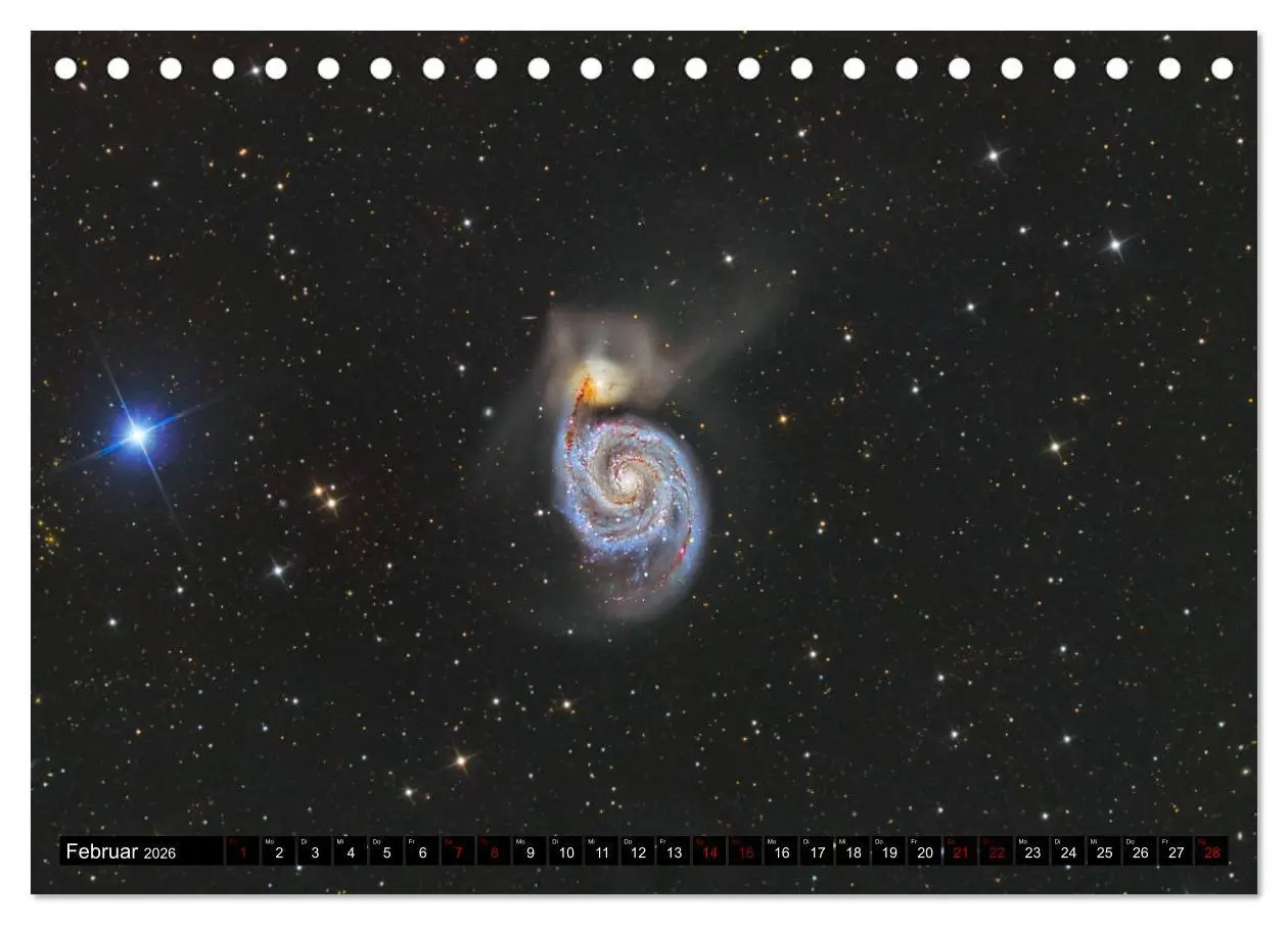 Bild: 9783457872772 | Galaxien des Nordhimmels (Tischkalender 2026 DIN A5 quer), CALVENDO...