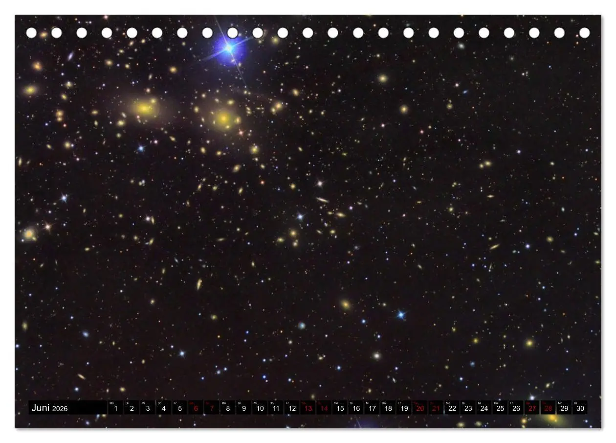 Bild: 9783457872772 | Galaxien des Nordhimmels (Tischkalender 2026 DIN A5 quer), CALVENDO...