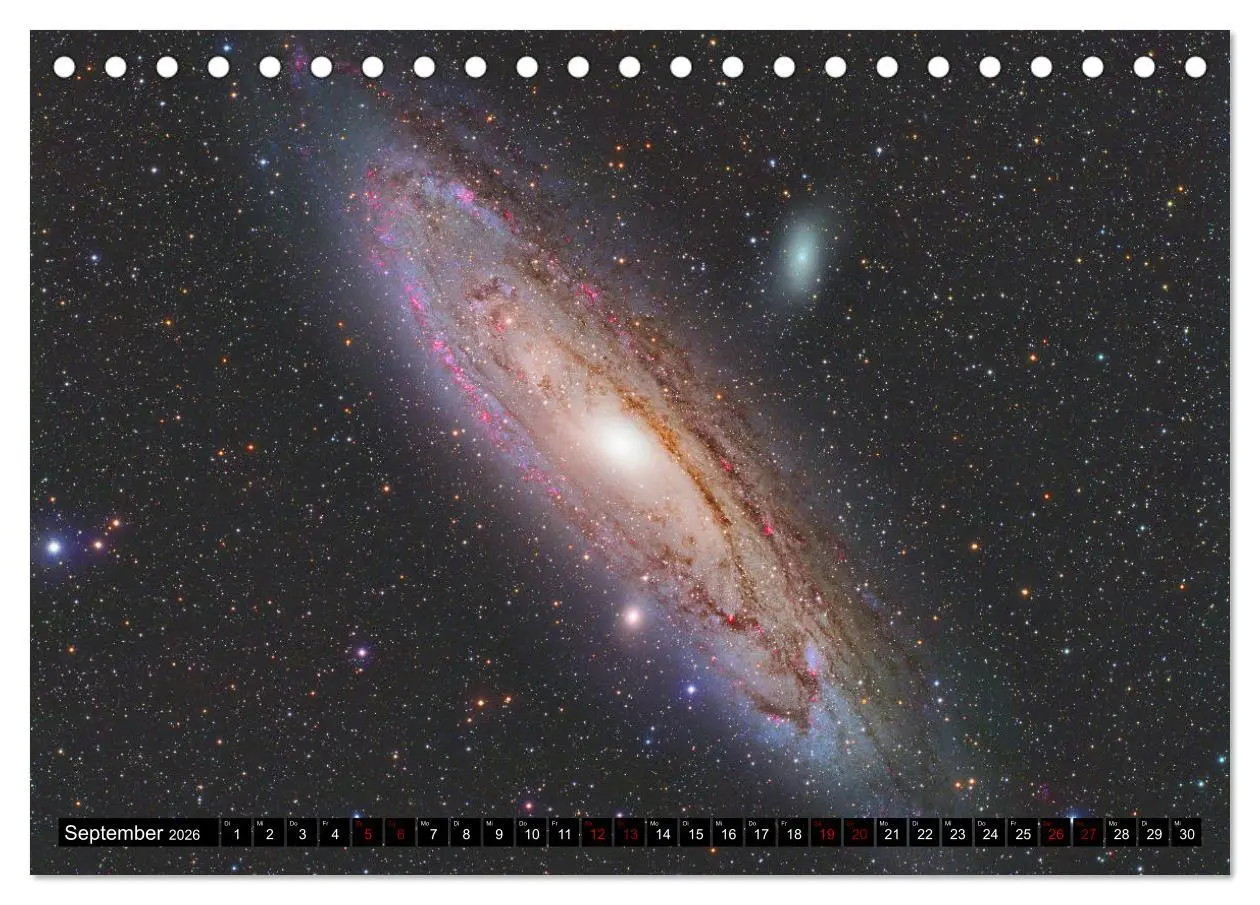 Bild: 9783457872772 | Galaxien des Nordhimmels (Tischkalender 2026 DIN A5 quer), CALVENDO...