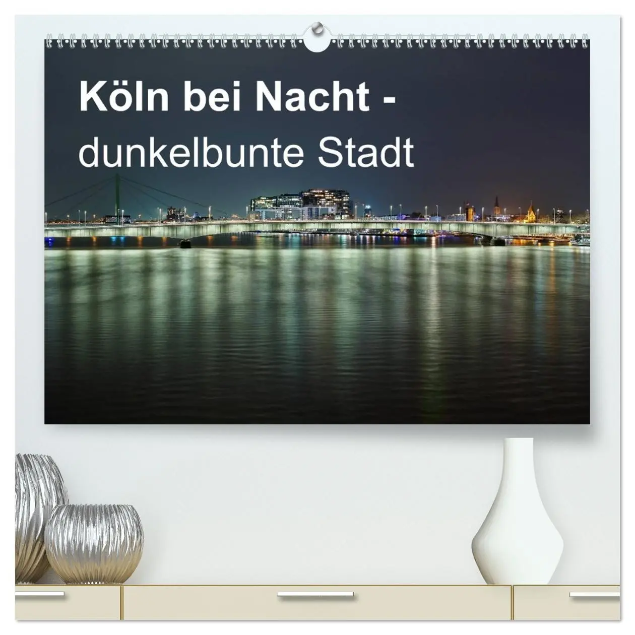 Cover: 9783516032772 | Köln bei Nacht - dunkelbunte Stadt (hochwertiger Premium...