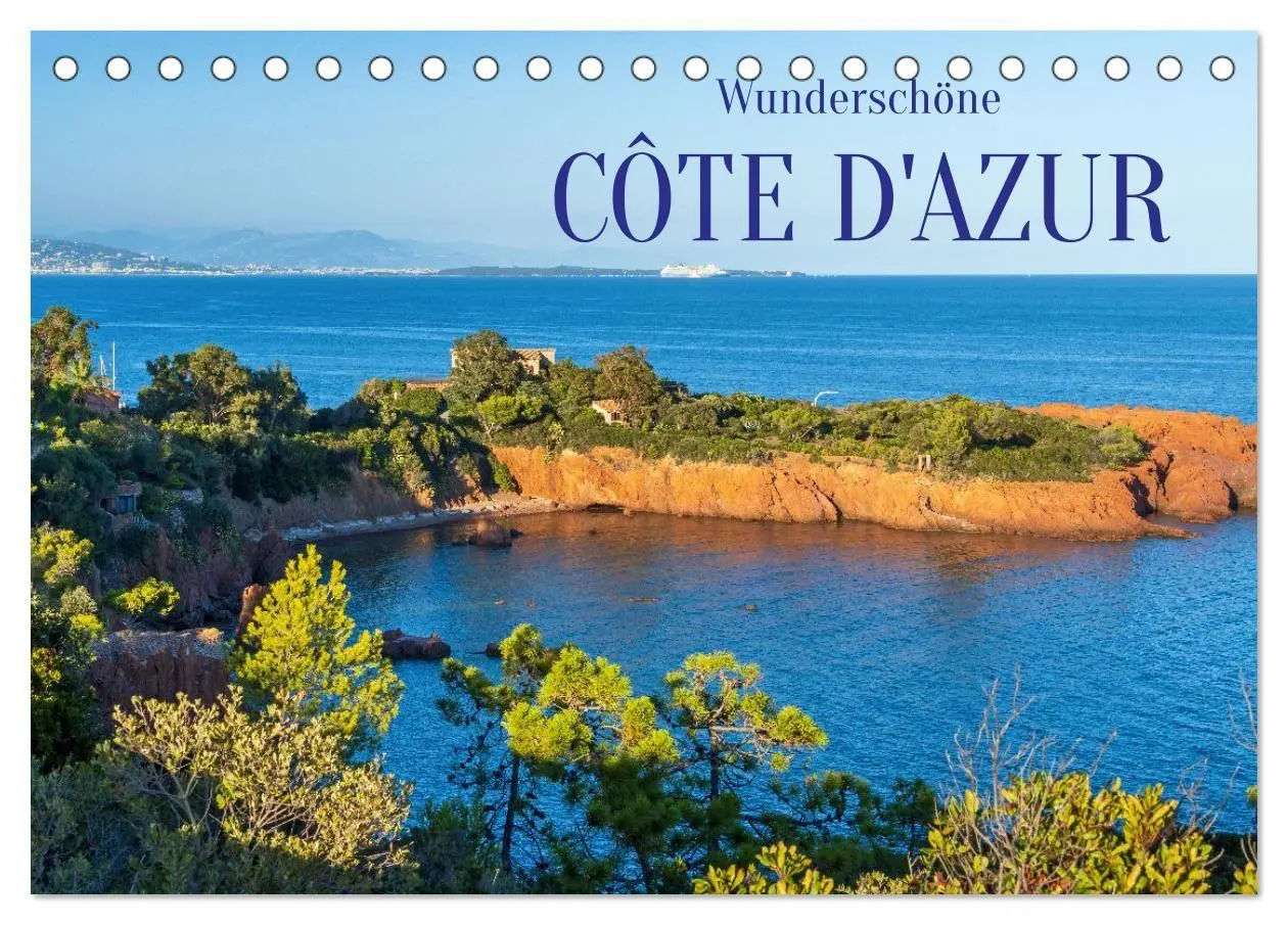 Cover: 9783569502772 | Wunderschöne Côte d'Azur (Tischkalender 2027 DIN A5 quer), CALVENDO...