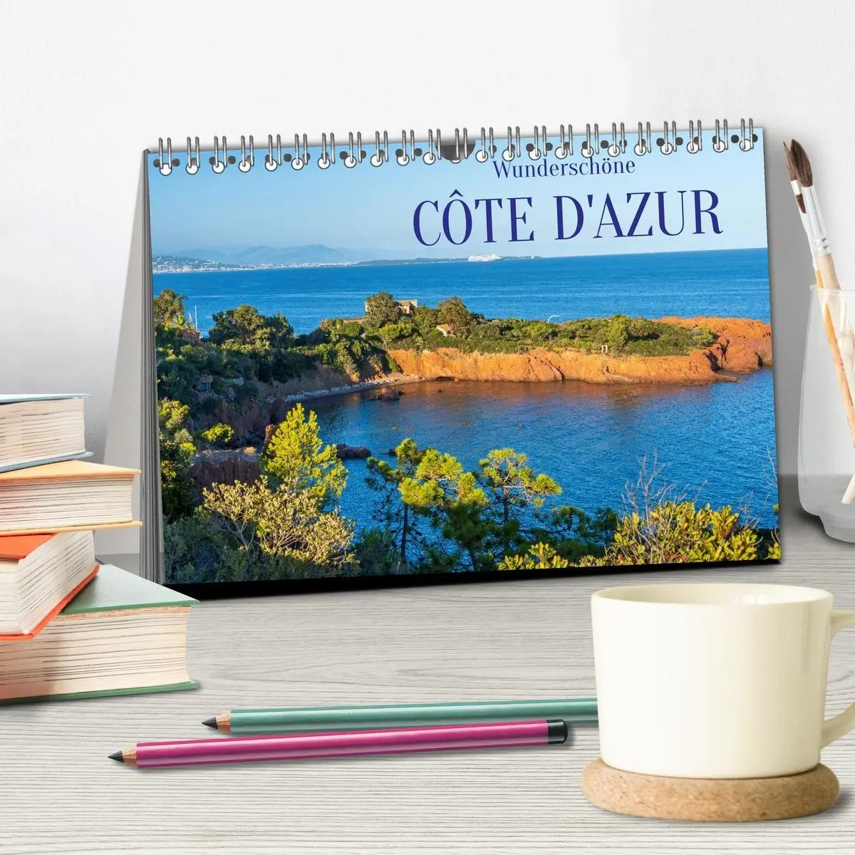 Bild: 9783569502772 | Wunderschöne Côte d'Azur (Tischkalender 2027 DIN A5 quer), CALVENDO...