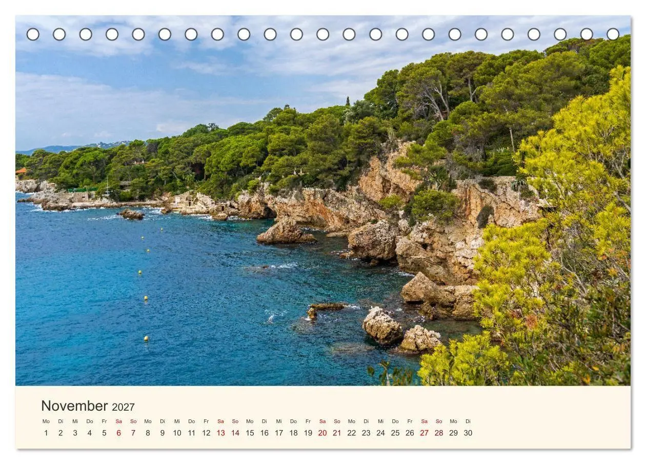 Bild: 9783569502772 | Wunderschöne Côte d'Azur (Tischkalender 2027 DIN A5 quer), CALVENDO...