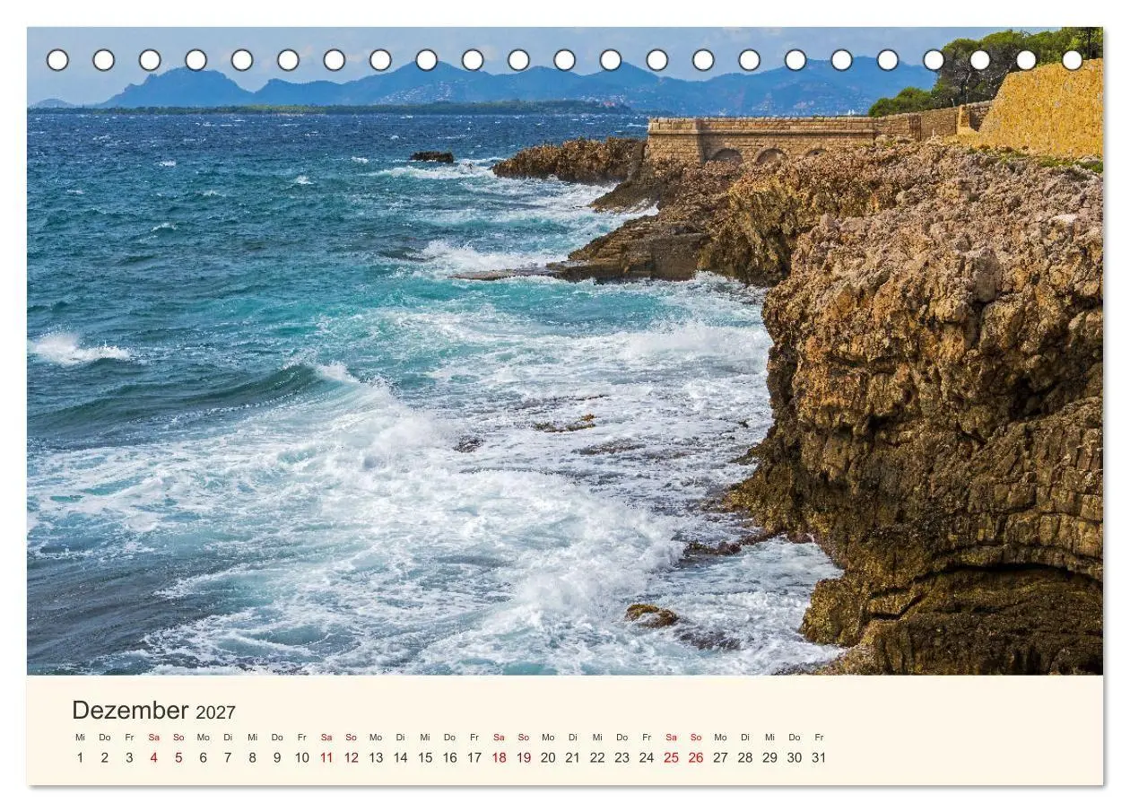 Bild: 9783569502772 | Wunderschöne Côte d'Azur (Tischkalender 2027 DIN A5 quer), CALVENDO...