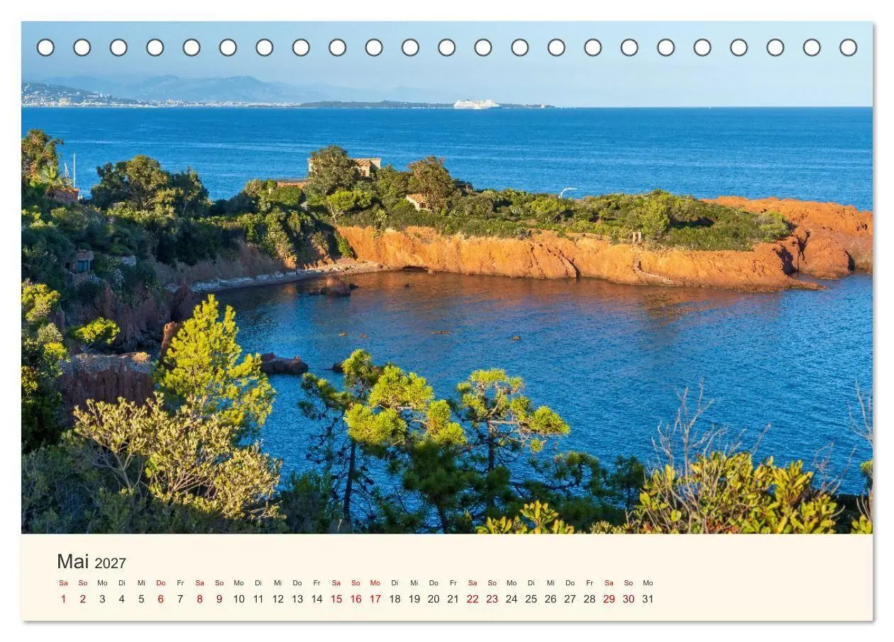 Bild: 9783569502772 | Wunderschöne Côte d'Azur (Tischkalender 2027 DIN A5 quer), CALVENDO...