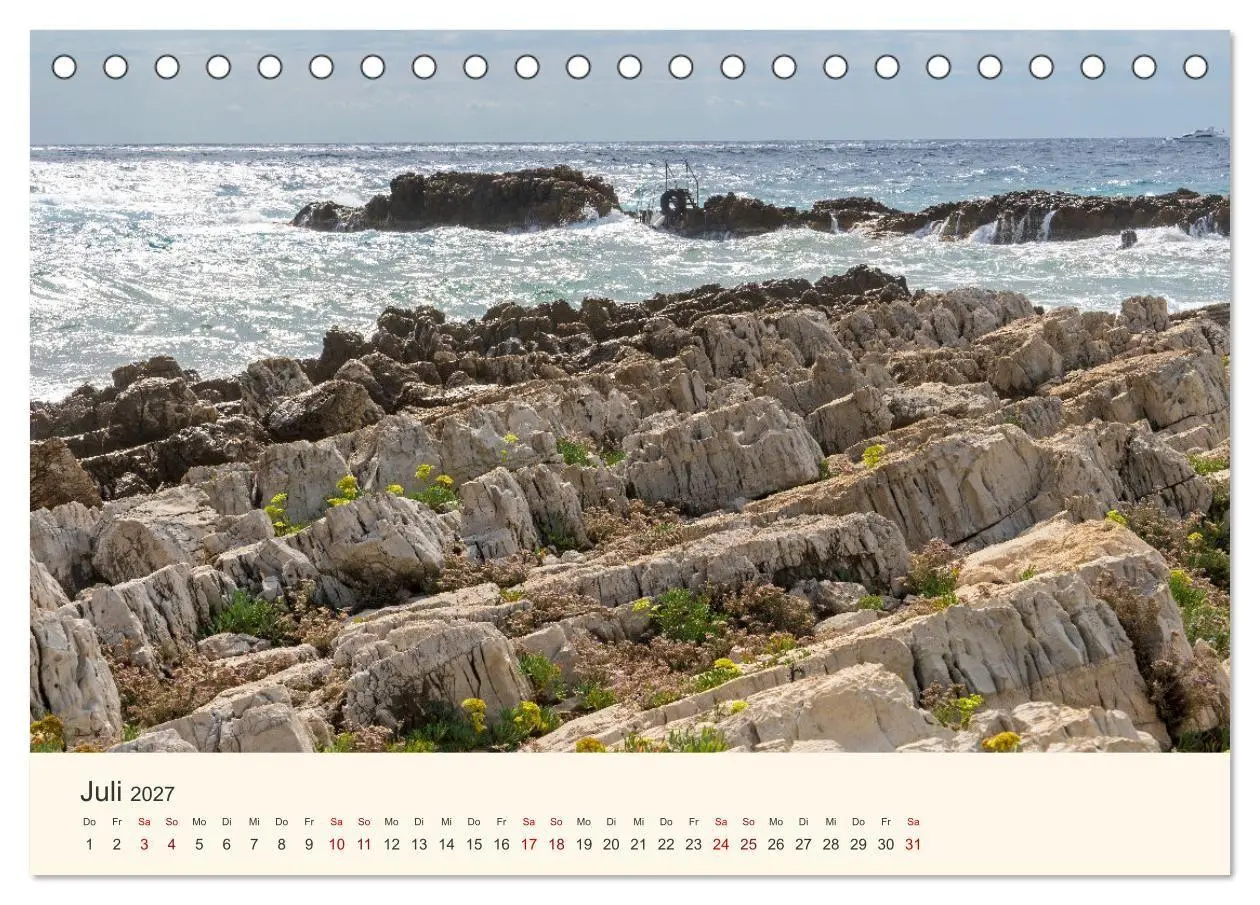 Bild: 9783569502772 | Wunderschöne Côte d'Azur (Tischkalender 2027 DIN A5 quer), CALVENDO...