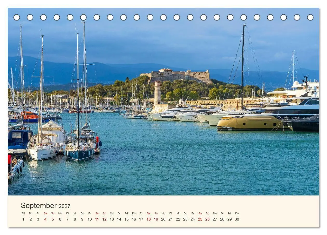 Bild: 9783569502772 | Wunderschöne Côte d'Azur (Tischkalender 2027 DIN A5 quer), CALVENDO...