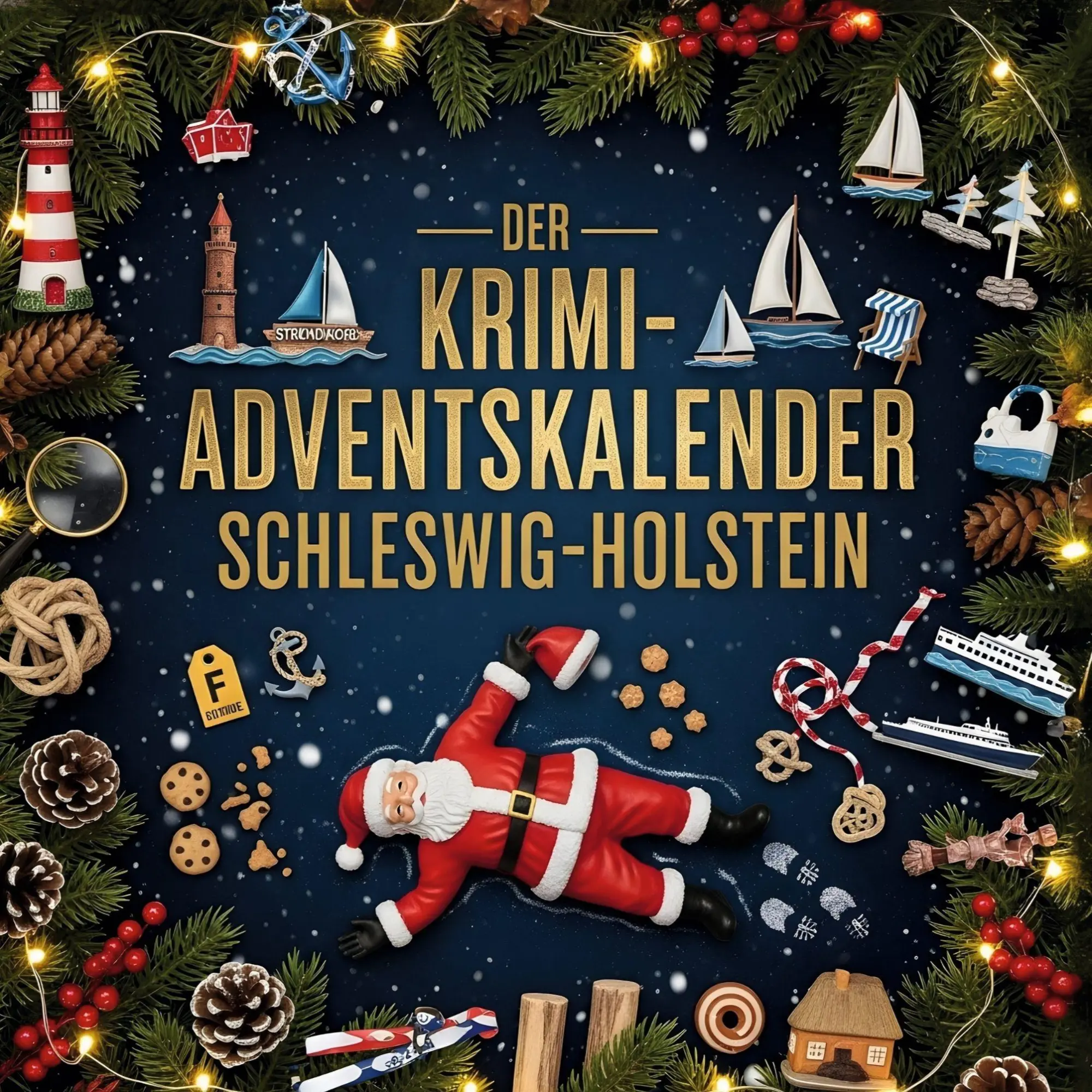 Cover: 9783695302772 | Der Krimi-Adventskalender Schleswig-Holstein | Linus Huber | Buch