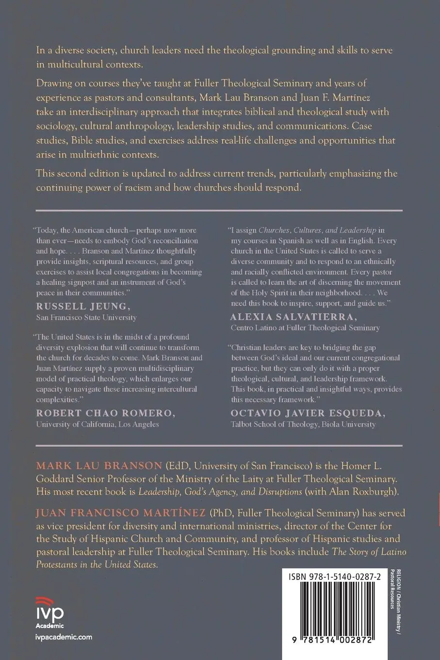 Rückseite: 9781514002872 | Churches, Cultures, and Leadership | Mark Lau Branson (u. a.) | Buch