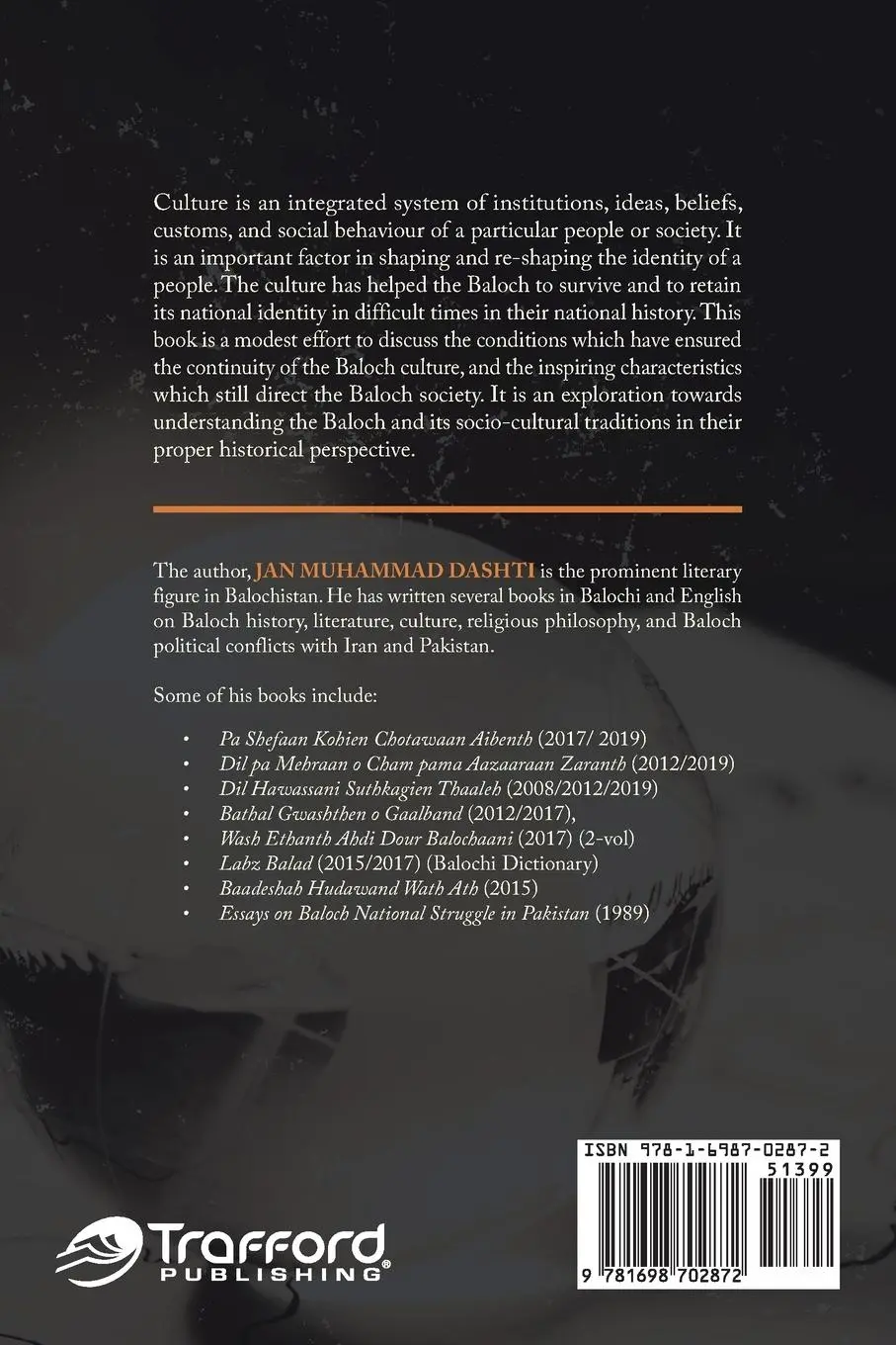 Rückseite: 9781698702872 | The Baloch Cultural Heritage | Jan Muhammad Dashti | Taschenbuch