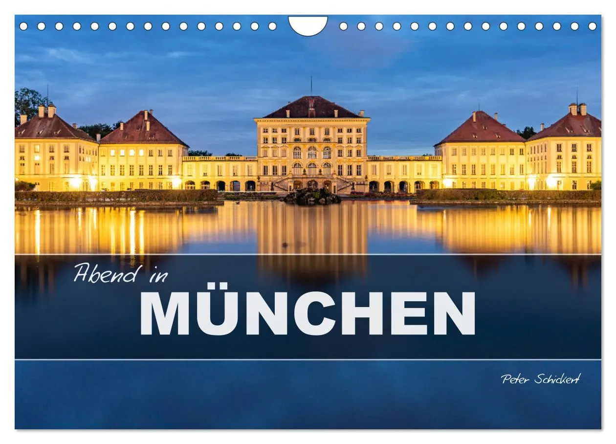 Cover: 9783457312872 | Abend in München (Wandkalender 2026 DIN A4 quer), CALVENDO...