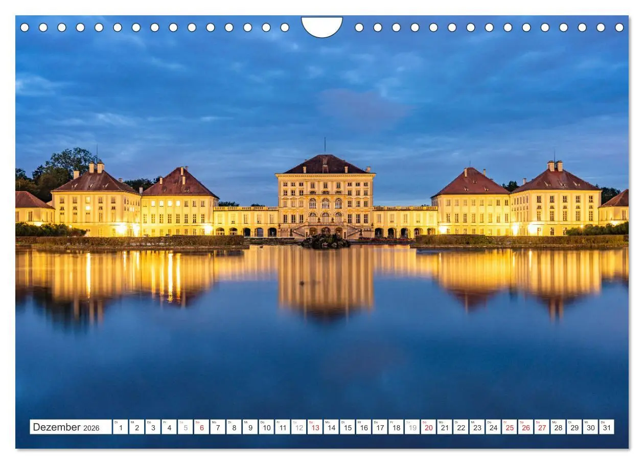 Bild: 9783457312872 | Abend in München (Wandkalender 2026 DIN A4 quer), CALVENDO...