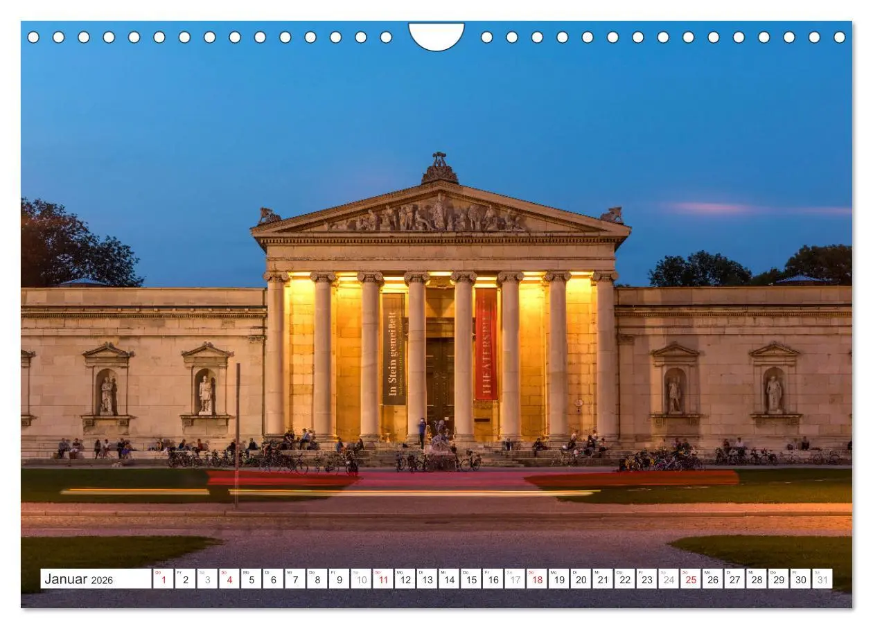 Bild: 9783457312872 | Abend in München (Wandkalender 2026 DIN A4 quer), CALVENDO...