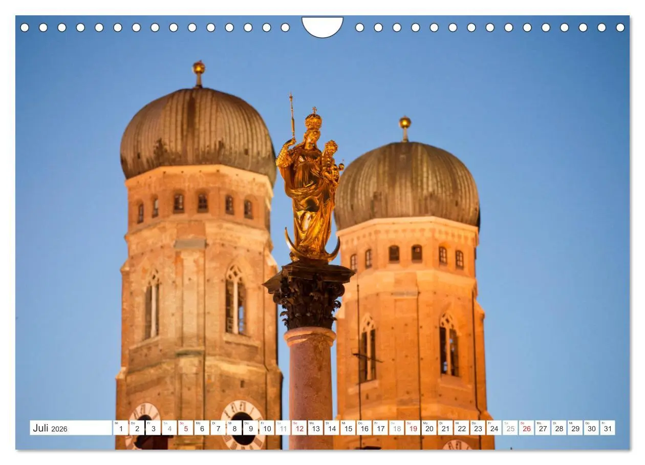 Bild: 9783457312872 | Abend in München (Wandkalender 2026 DIN A4 quer), CALVENDO...