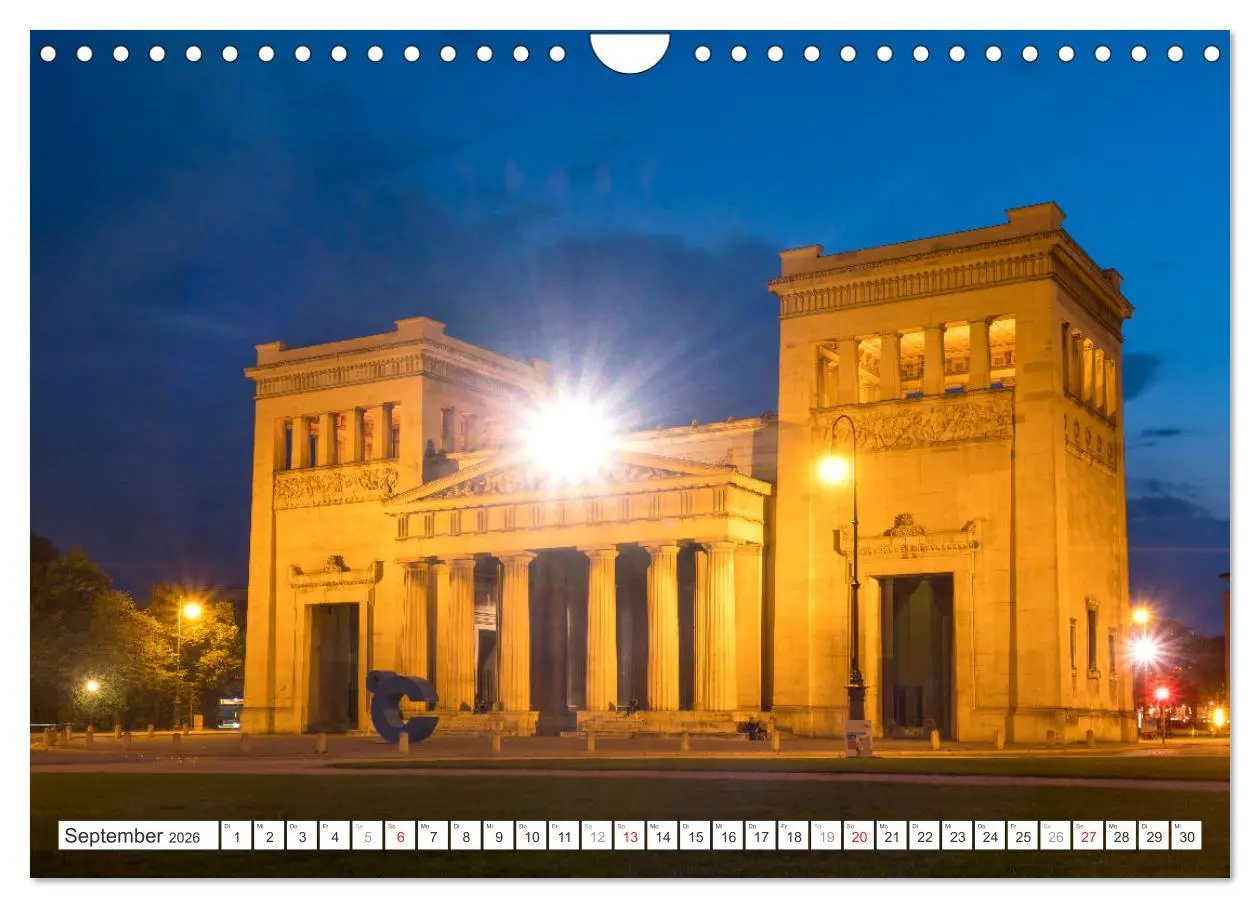 Bild: 9783457312872 | Abend in München (Wandkalender 2026 DIN A4 quer), CALVENDO...