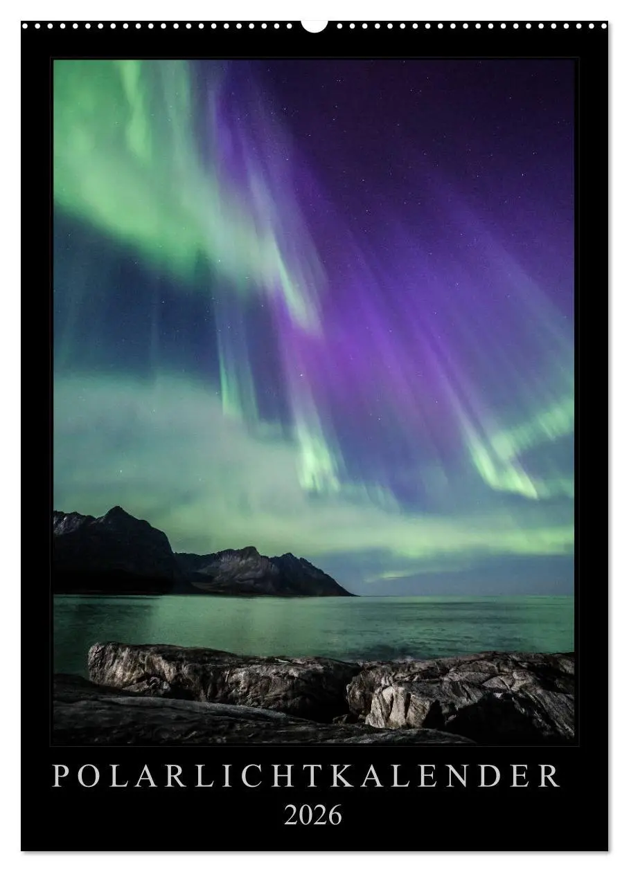 Cover: 9783516402872 | Polarlichtkalender (Wandkalender 2026 DIN A2 hoch), CALVENDO...