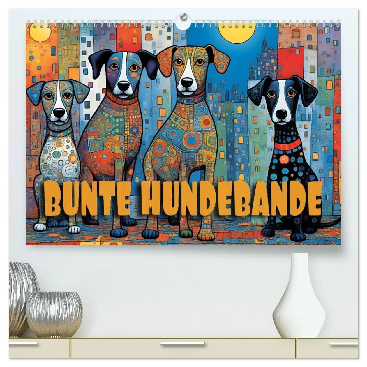 Cover: 9783516642872 | Bunte Hundebande (hochwertiger Premium Wandkalender 2026 DIN A2...