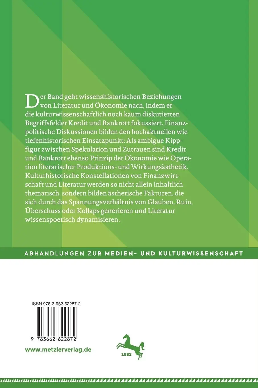 Rückseite: 9783662622872 | Kredit und Bankrott in der deutschsprachigen Literatur | Taschenbuch