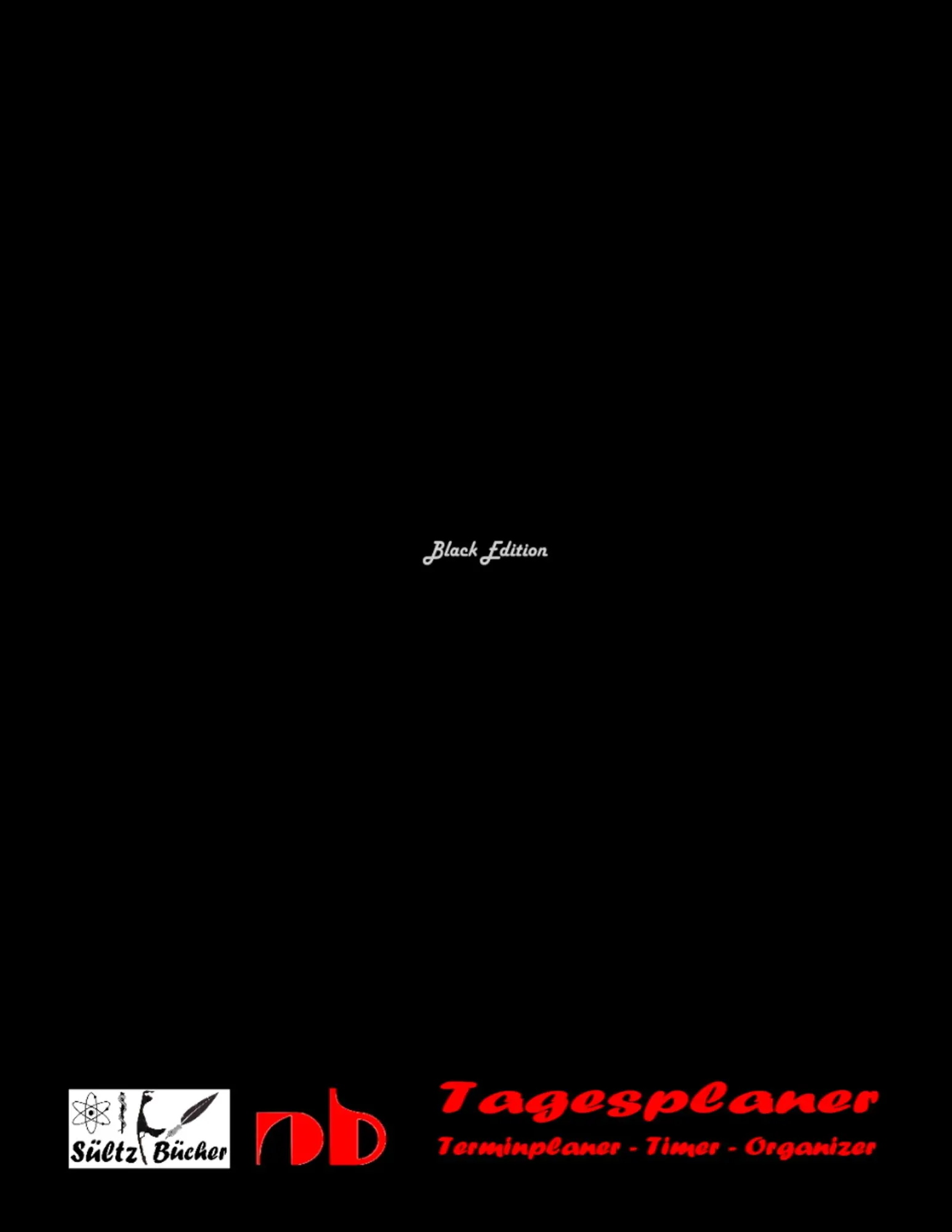 Cover: 9783748162872 | Tagesplaner - Timer - Terminplaner - Organizer | BLACK EDITION | Buch
