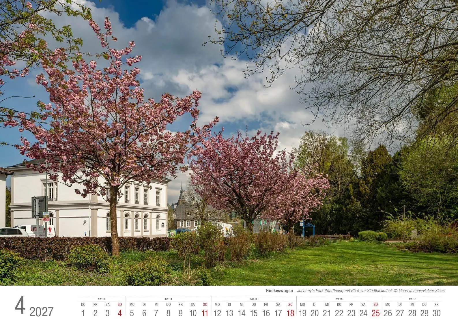 Bild: 9783965352872 | Hückeswagen 2027 Bildkalender A3 quer Spiralbindung | Holger Klaes