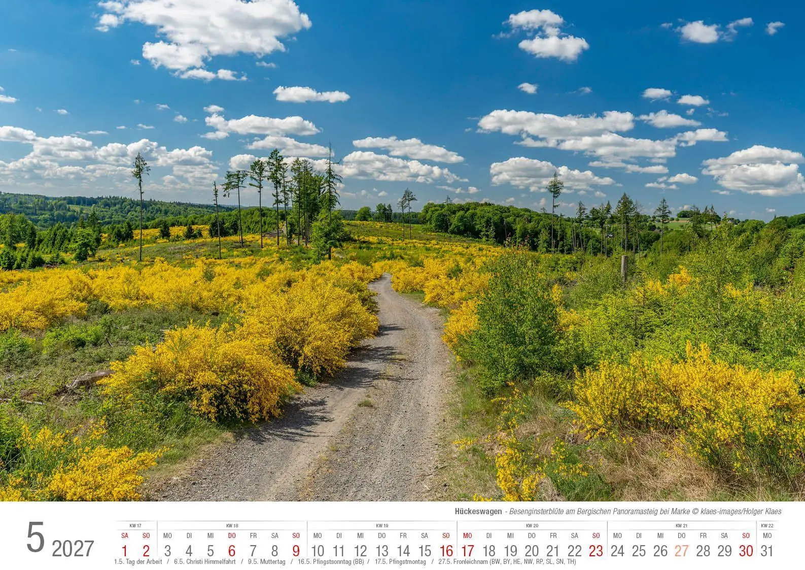 Bild: 9783965352872 | Hückeswagen 2027 Bildkalender A3 quer Spiralbindung | Holger Klaes