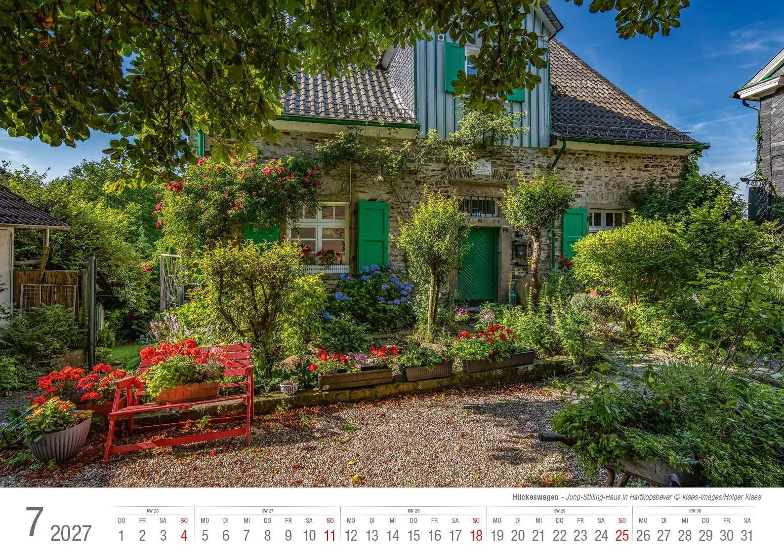Bild: 9783965352872 | Hückeswagen 2027 Bildkalender A3 quer Spiralbindung | Holger Klaes