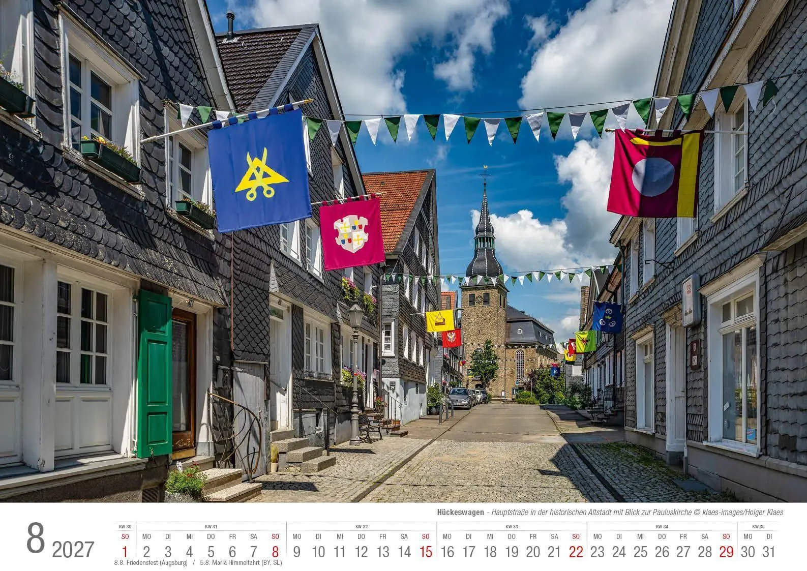 Bild: 9783965352872 | Hückeswagen 2027 Bildkalender A3 quer Spiralbindung | Holger Klaes