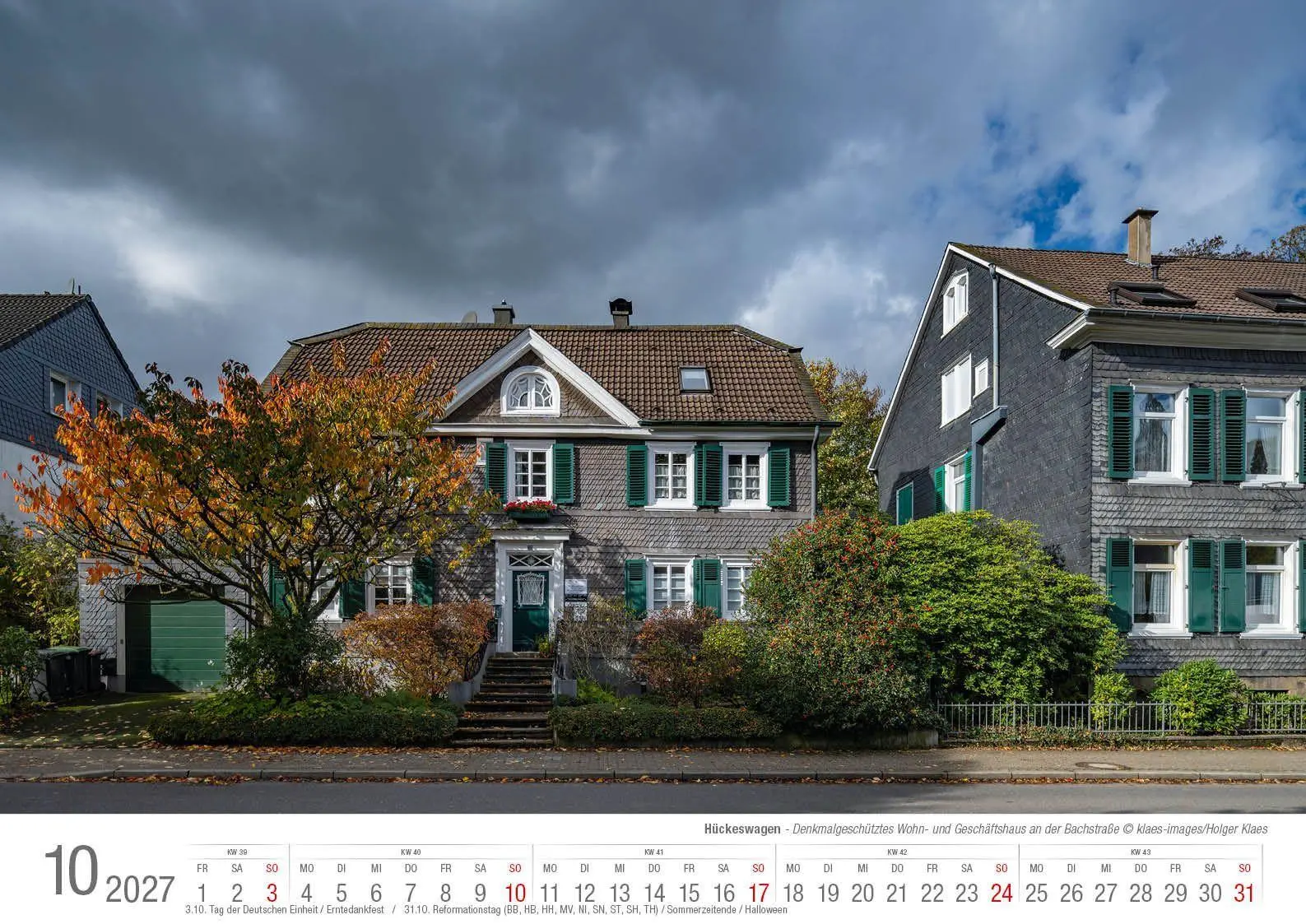 Bild: 9783965352872 | Hückeswagen 2027 Bildkalender A3 quer Spiralbindung | Holger Klaes