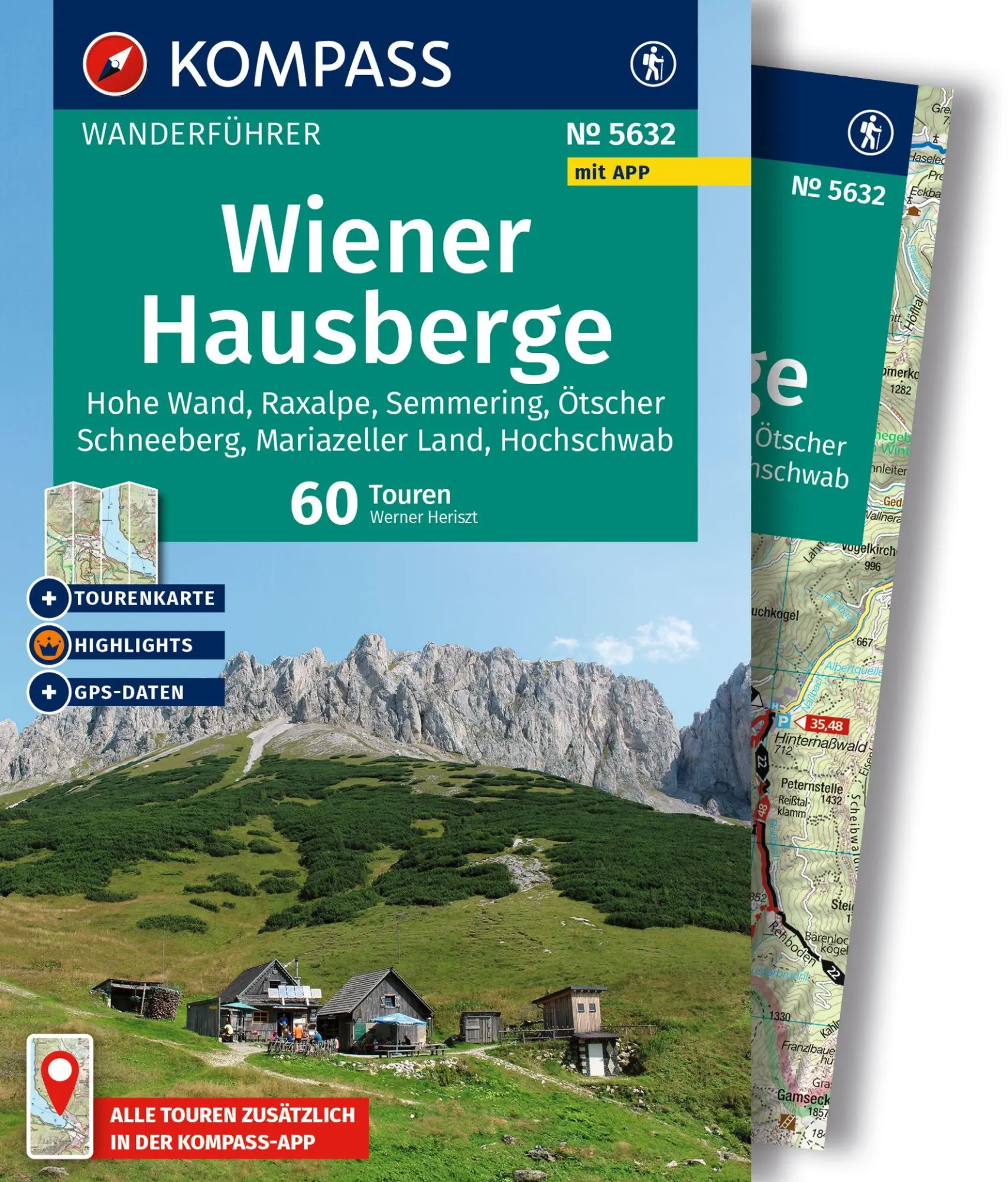 Cover: 9783991542872 | KOMPASS Wanderführer Wiener Hausberge, 60 Touren mit Extra-Tourenkarte