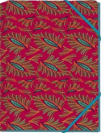 Cover: 4250915932972 | WAX Mini-Sammelmappe - Motiv Türkise Blüten | farbig bedruckt | 2019