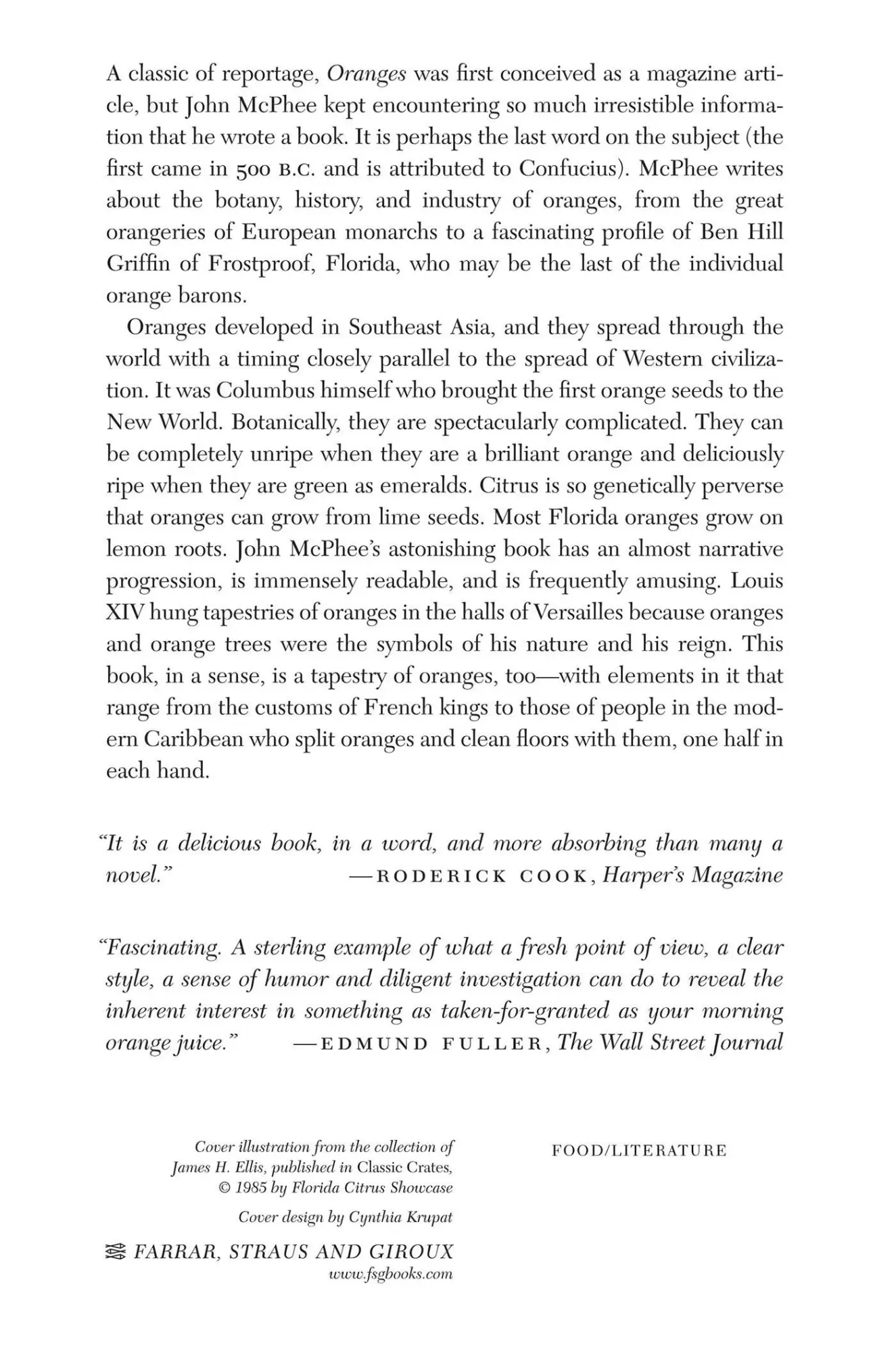 Rückseite: 9780374512972 | Oranges | John Mcphee | Taschenbuch | Kartoniert / Broschiert | 1975