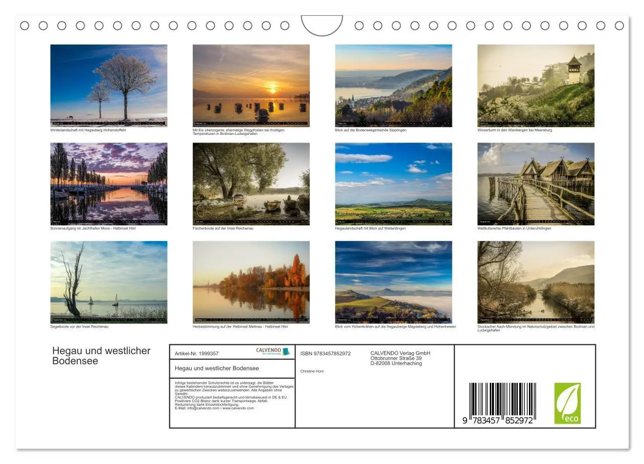 Bild: 9783457852972 | Hegau und westlicher Bodensee (Wandkalender 2026 DIN A4 quer),...