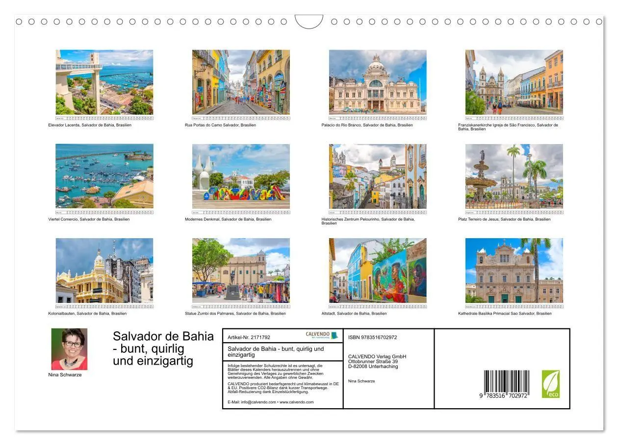 Bild: 9783516702972 | Salvador de Bahia - bunt, quirlig und einzigartig (Wandkalender...
