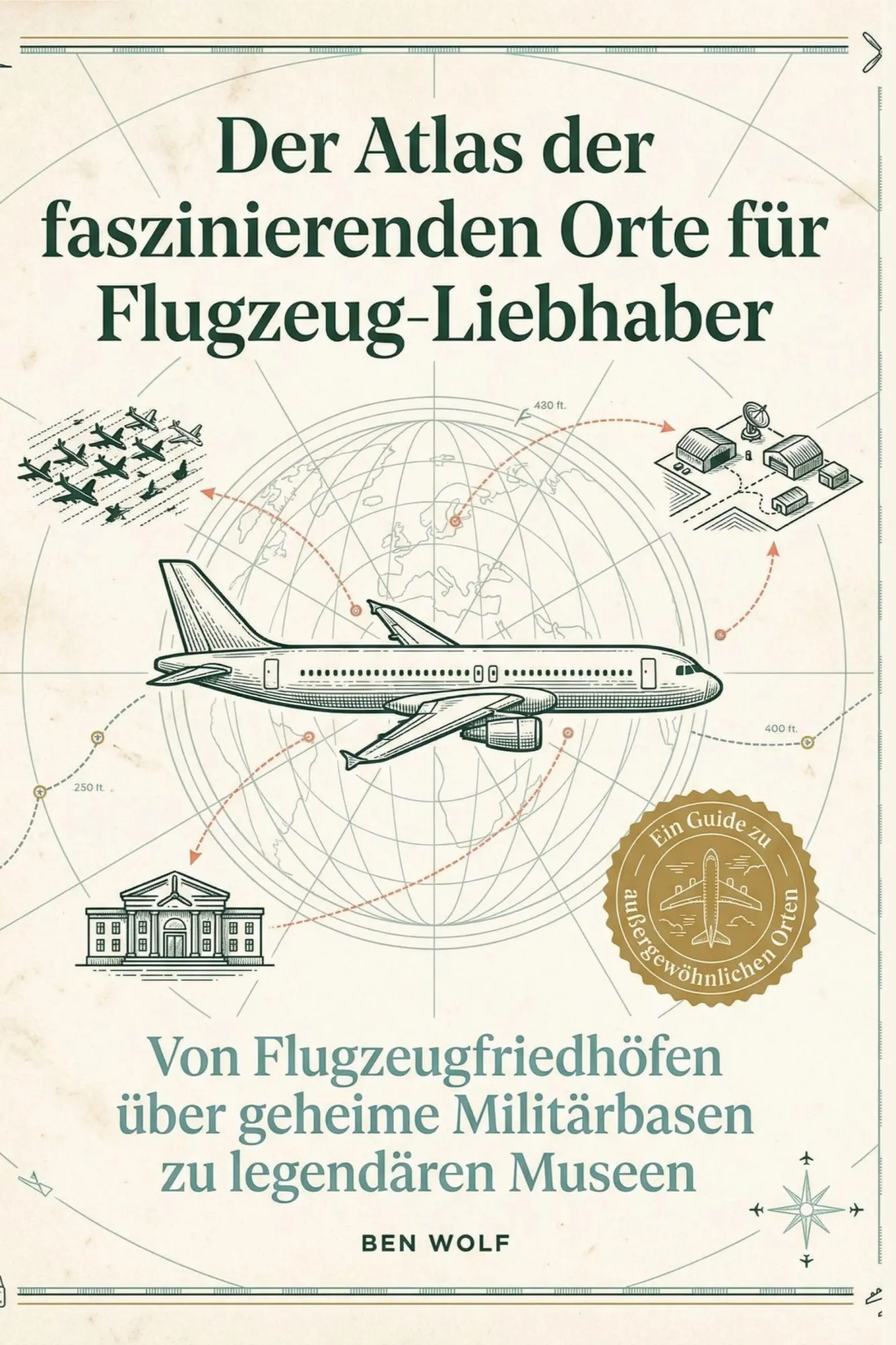Cover: 9783695382972 | Der Atlas der faszinierenden Orte für Flugzeug-Liebhaber | Ben Wolf