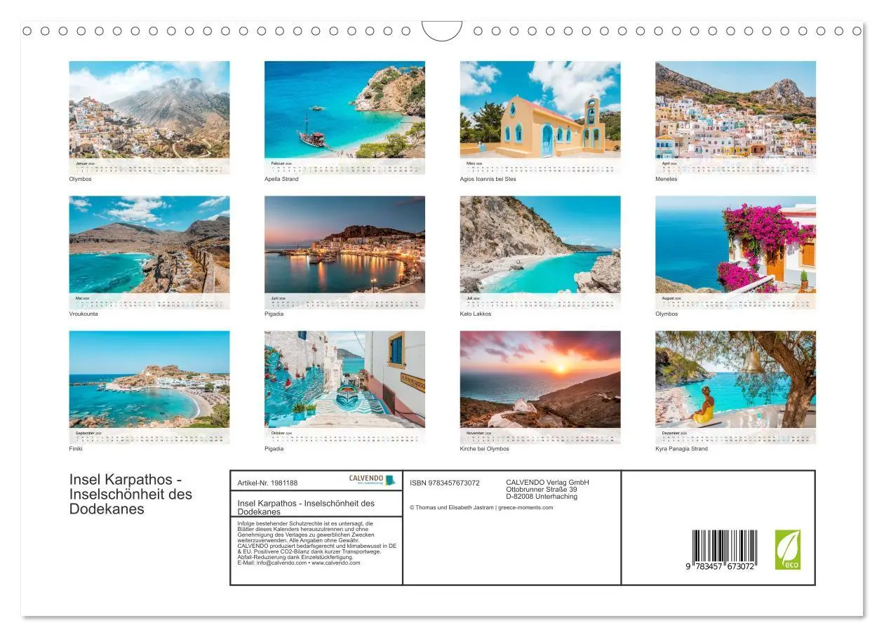 Bild: 9783457673072 | Insel Karpathos - Inselschönheit des Dodekanes (Wandkalender 2026...