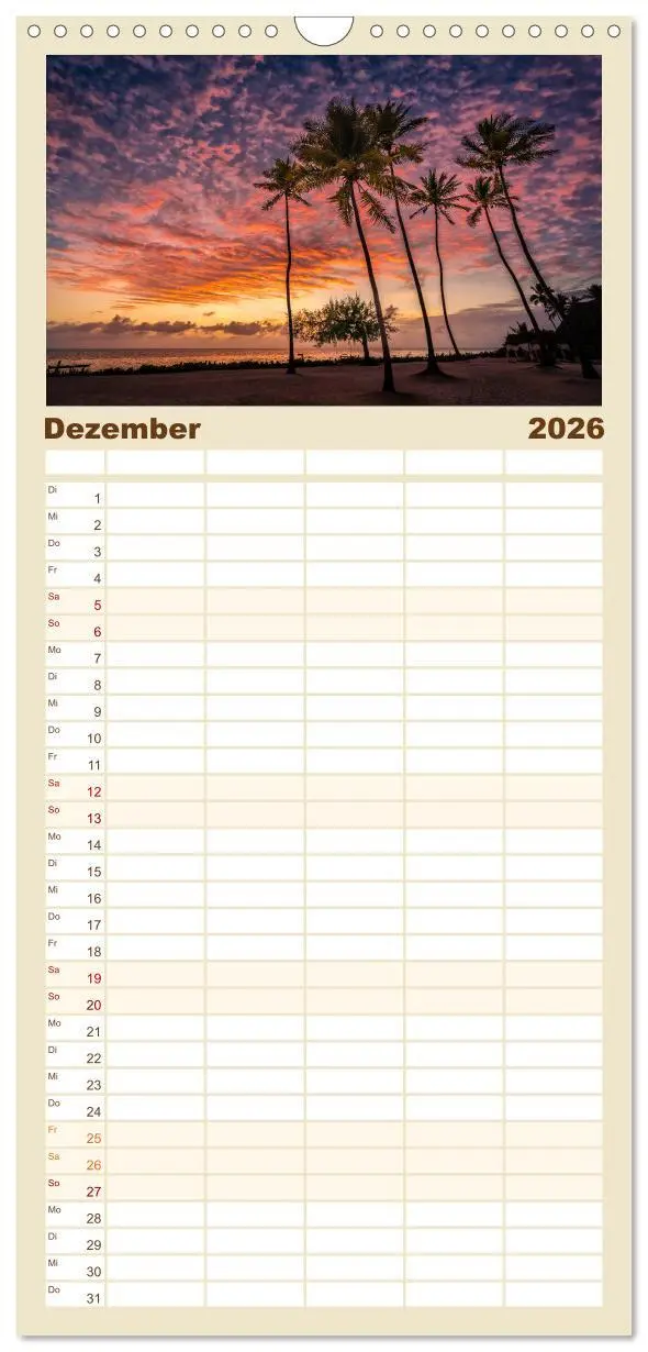 Bild: 9783516523072 | Familienplaner 2026 - Karibu Sansibar mit 5 Spalten (Wandkalender,...