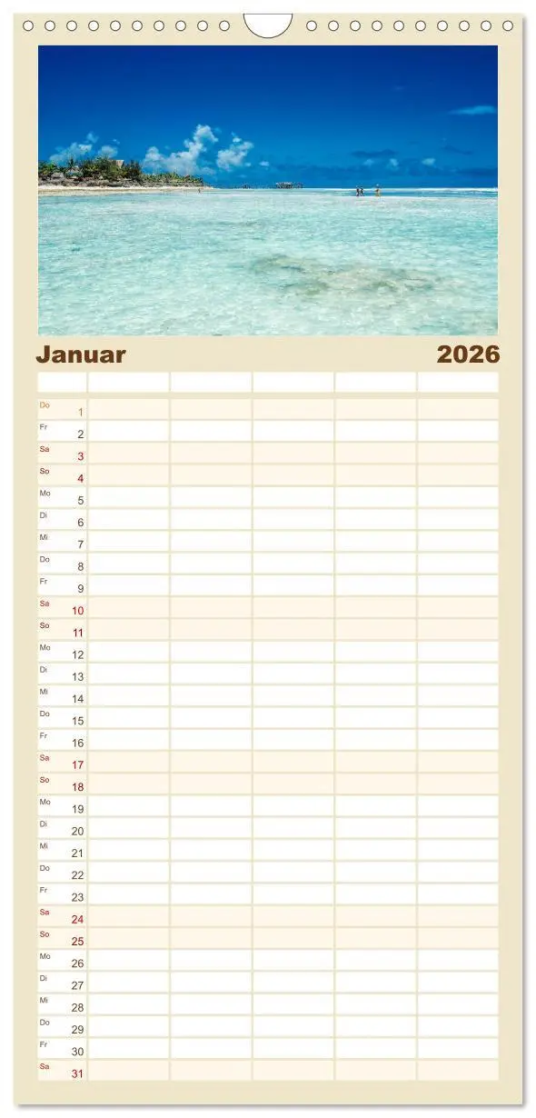Bild: 9783516523072 | Familienplaner 2026 - Karibu Sansibar mit 5 Spalten (Wandkalender,...